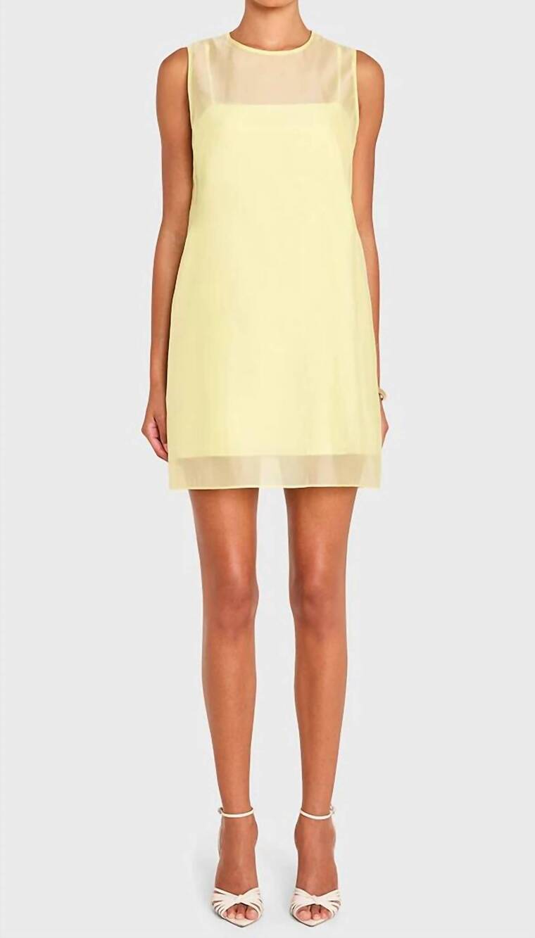 NEW AMANDA UPRICHARD annina mini dress in butter
